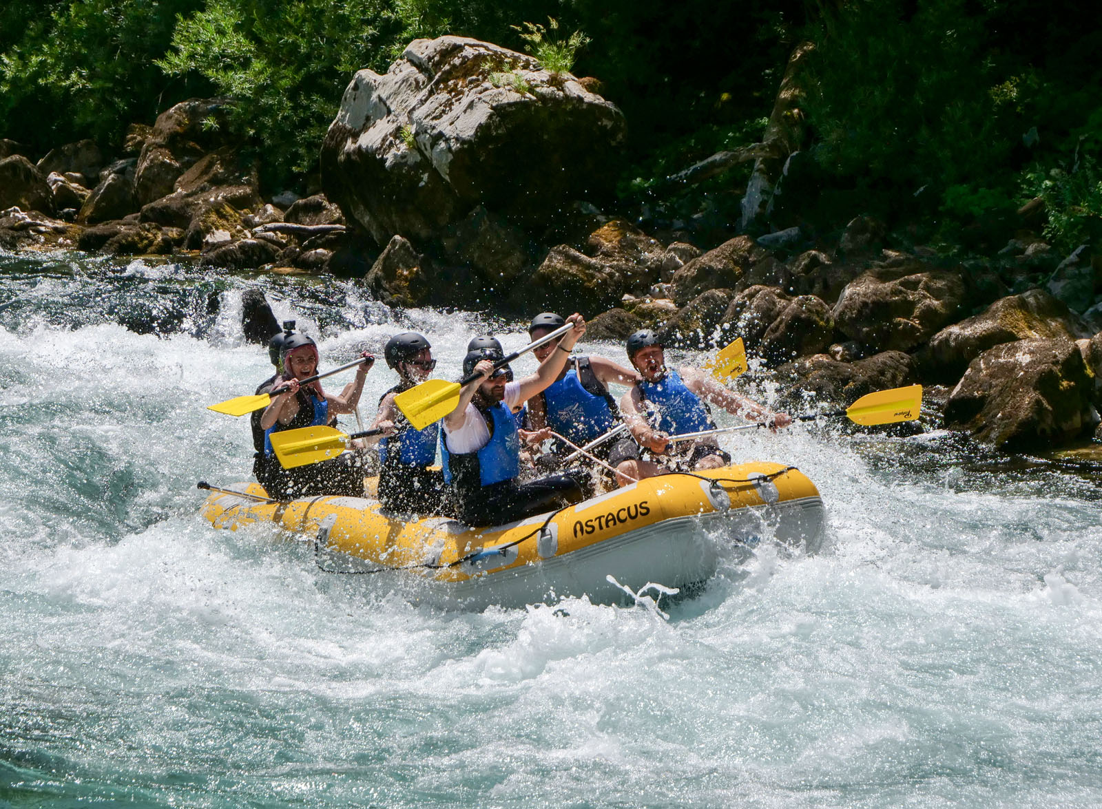 boat in tara rapids