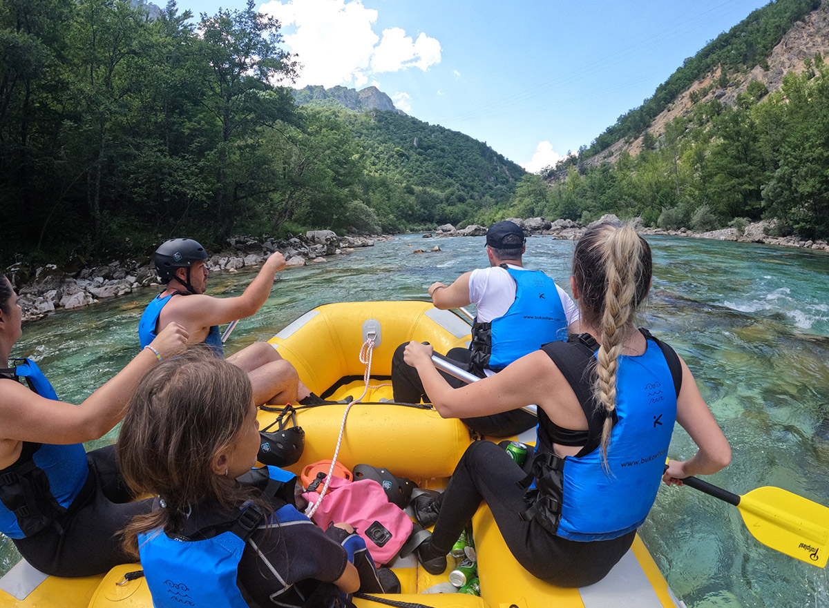 rafting tara view from boat